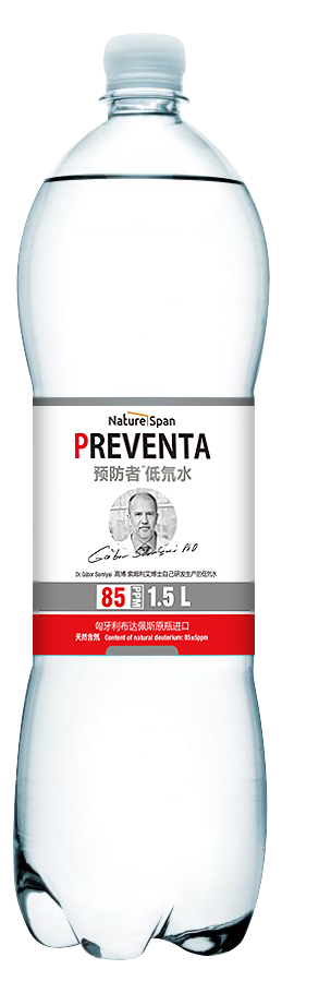 PREVENTA®预防者™低氘水 85 ppm 1.5 L 产品